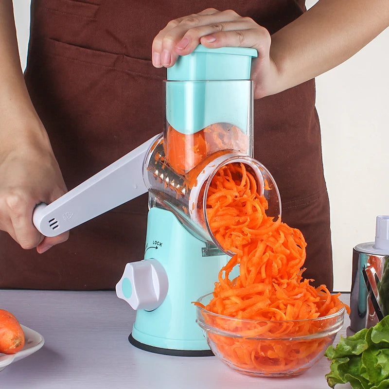 Multi Manual Slicer Vegetable Fruit Cutter Round Mandoline Choppers Cheese Grater Carrot Potato Julienne Blades Kitchen Tools