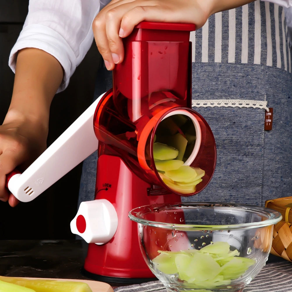 Multi Manual Slicer Vegetable Fruit Cutter Round Mandoline Choppers Cheese Grater Carrot Potato Julienne Blades Kitchen Tools