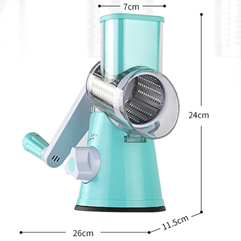 Multi Manual Slicer Vegetable Fruit Cutter Round Mandoline Choppers Cheese Grater Carrot Potato Julienne Blades Kitchen Tools
