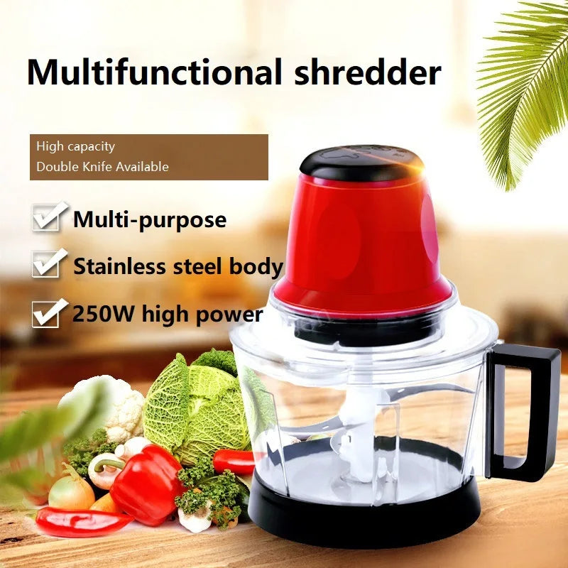 3L Large Capacity Meat Grinder Spice Garlic Chopper Electric Automatic Mincing Machine Household Grinder Food Processor