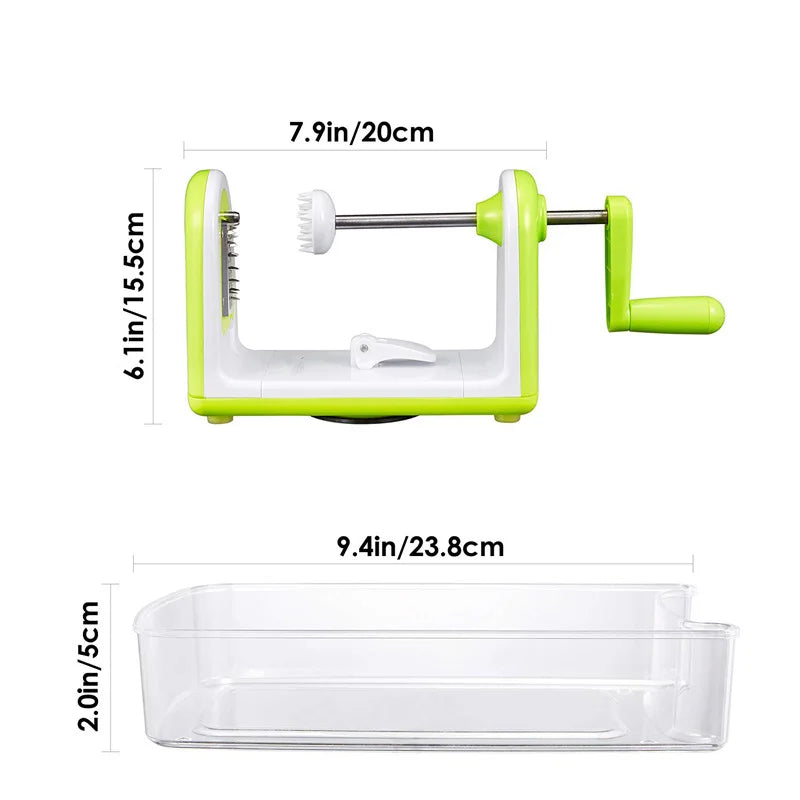 5 Blades Vegetable Spiralizer Folding Veggie Pasta & Spaghetti Potato Vegetable Spiral Cutter Zucchini Slicer