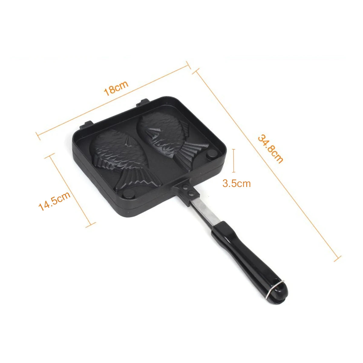 Fish Shaped Waffle Pan Maker Non-stick Buscuit Cake Bake Bakeware